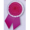 Blank Flower Sash Rosette W/ Streamers